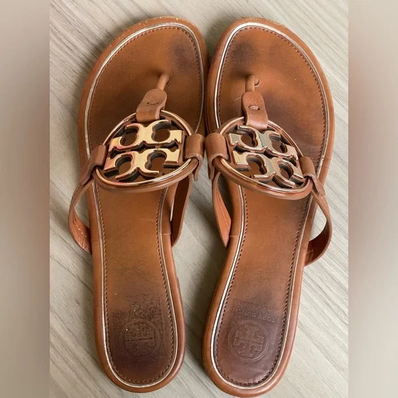 Tory Burch Tan Leather Sandals - Picture 11 of 12